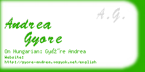 andrea gyore business card